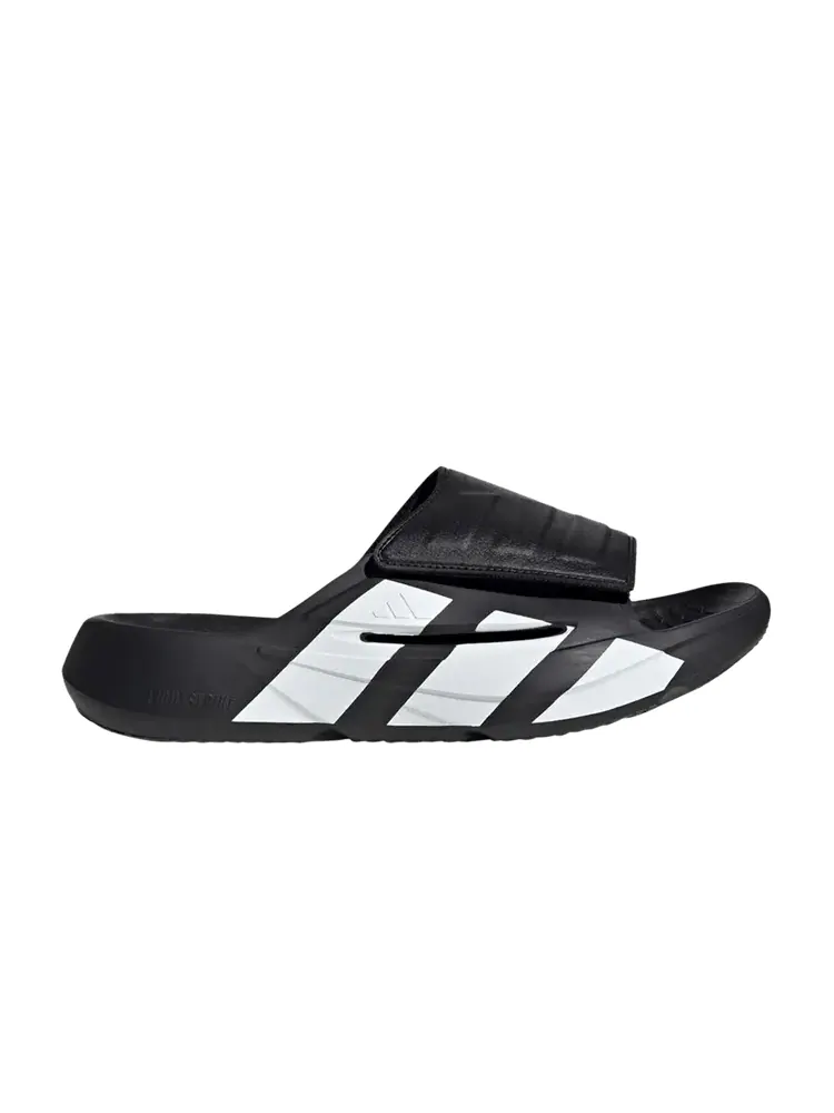 Сандалии adidas Lightblaze Slide 'Black White' — изображение 1 из 1, черный/белый/белый