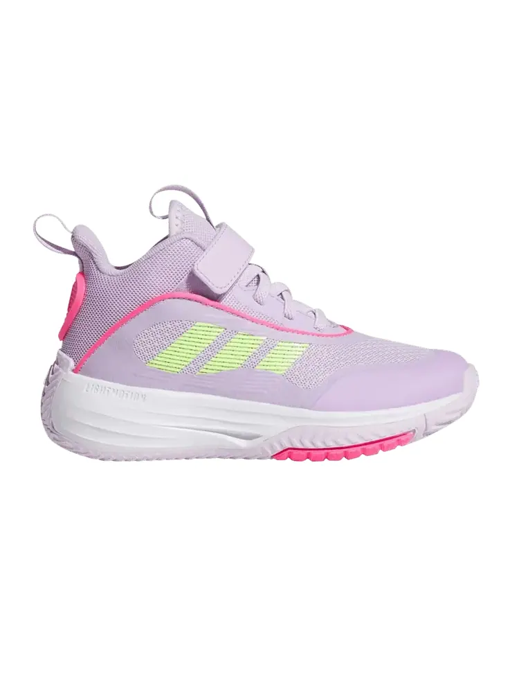 Кроссовки Adidas OwnTheGame 3.0 J, Ice Lavender Lucid Lemon — изображение 1 из 1, розовый