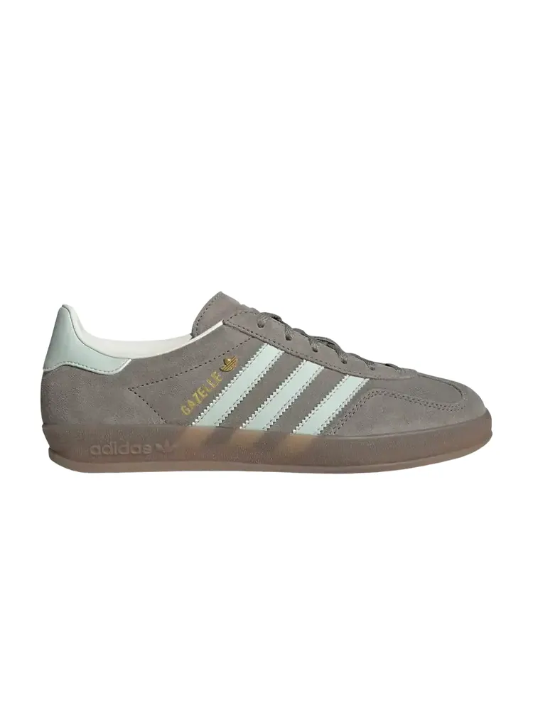 Adidas Wmns Gazelle Indoor 'Silver Pebble Linen Green' — изображение 1 из 1, серый
