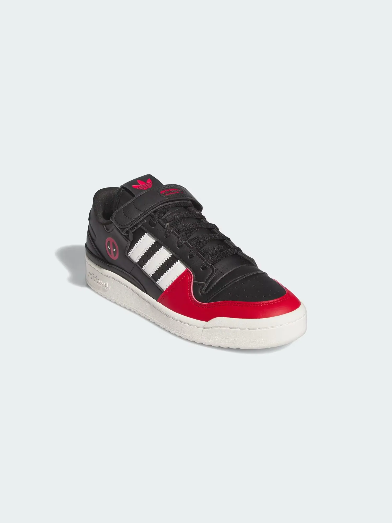 Кроссовки Adidas Forum Low x Marvel 'Deadpool' — изображение 5 из 8, черный/красный
