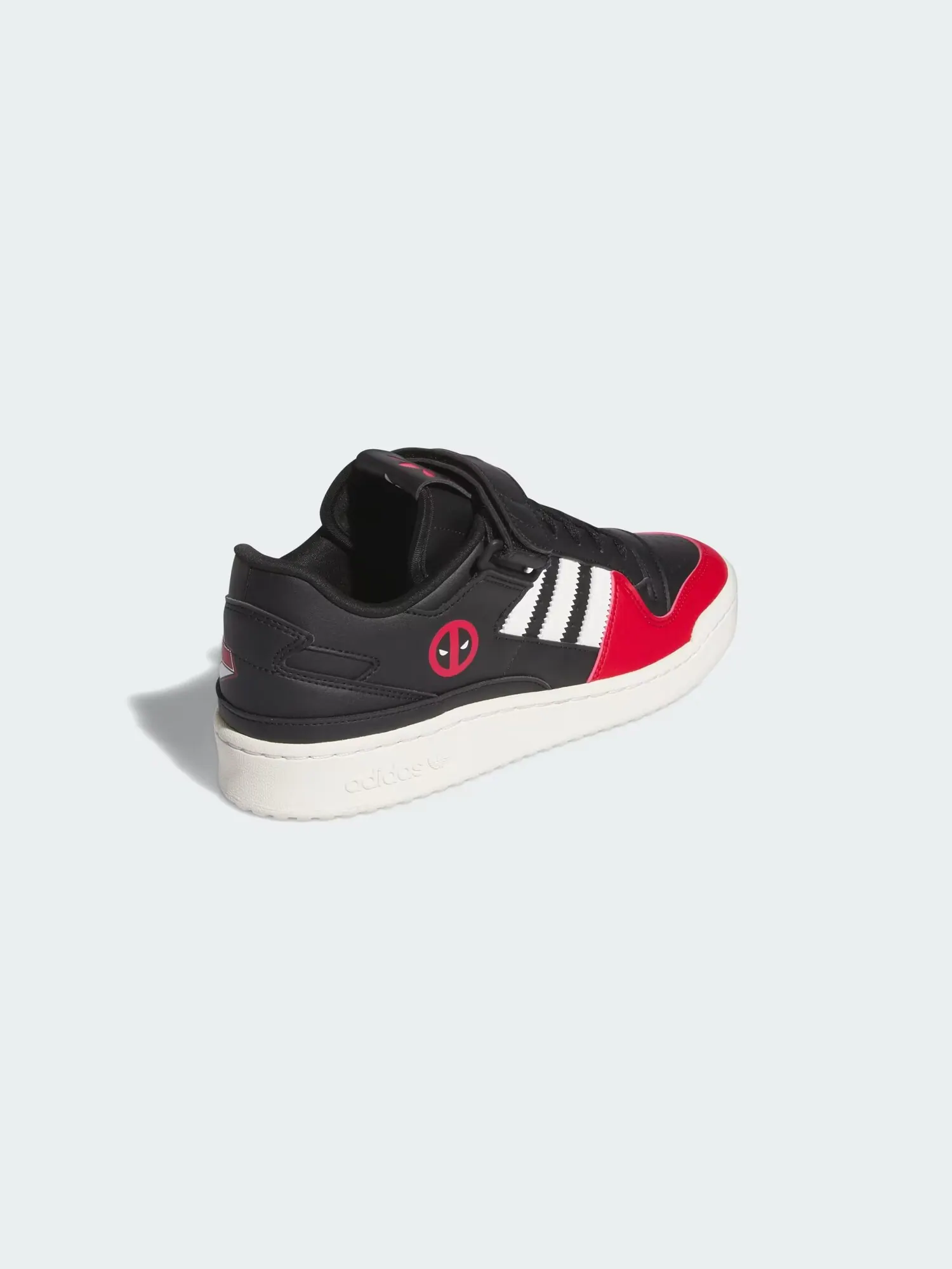 Кроссовки Adidas Forum Low x Marvel 'Deadpool' — изображение 6 из 8, черный/красный