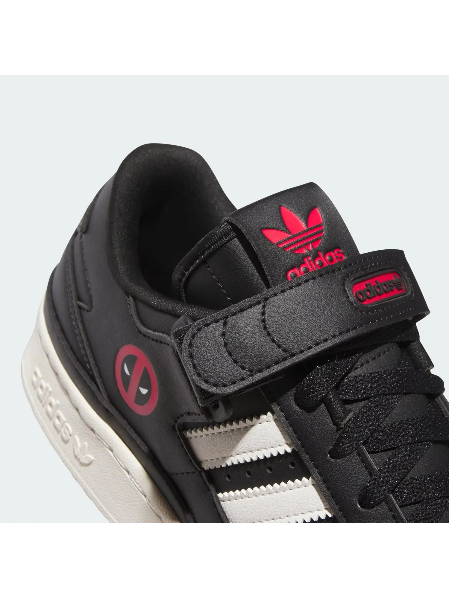 Кроссовки Adidas Forum Low x Marvel 'Deadpool' — изображение 8 из 8, черный/красный