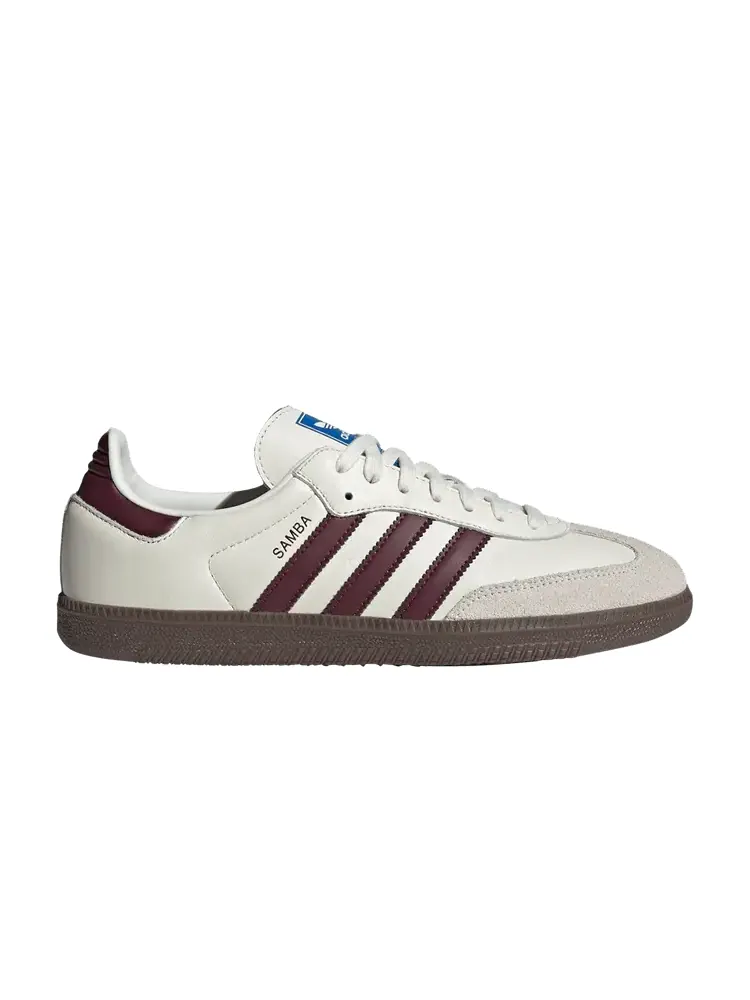 Кроссовки adidas Samba OG 'Off White Maroon' emmi Exclusive — изображение 1 из 1, белый