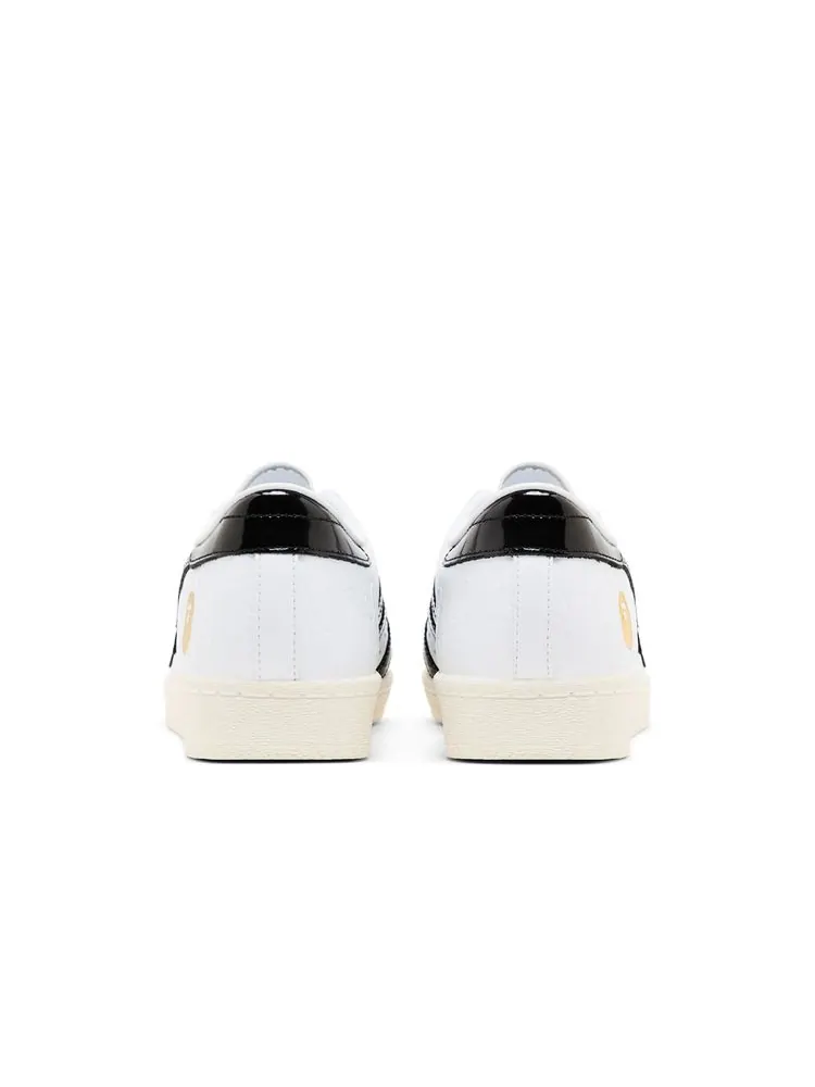 Кроссовки BAPE x Superstar Vintage 'White Black' — изображение 6 из 8, белый черный