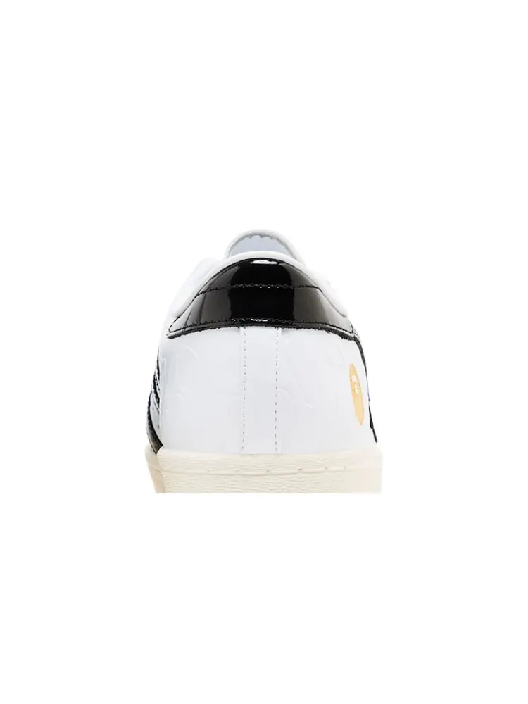 Кроссовки BAPE x Superstar Vintage 'White Black' — изображение 7 из 8, белый черный