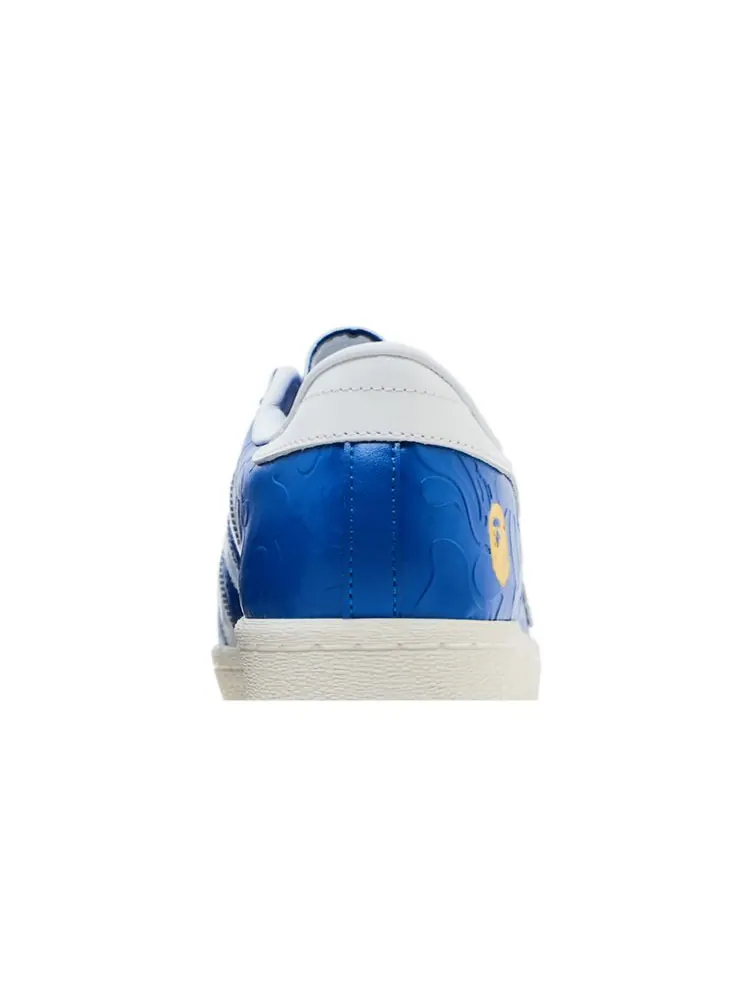 Кроссовки BAPE x Superstar Vintage 'Blue White' — изображение 7 из 8, синий белый
