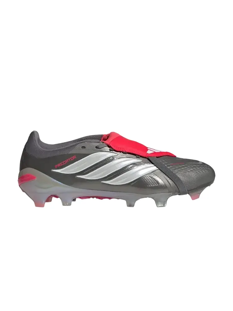 Adidas Predator Pro Fold Over Tongue FG 'Iron Metallic Zero Metallic Lucid Red' — изображение 1 из 1, серый