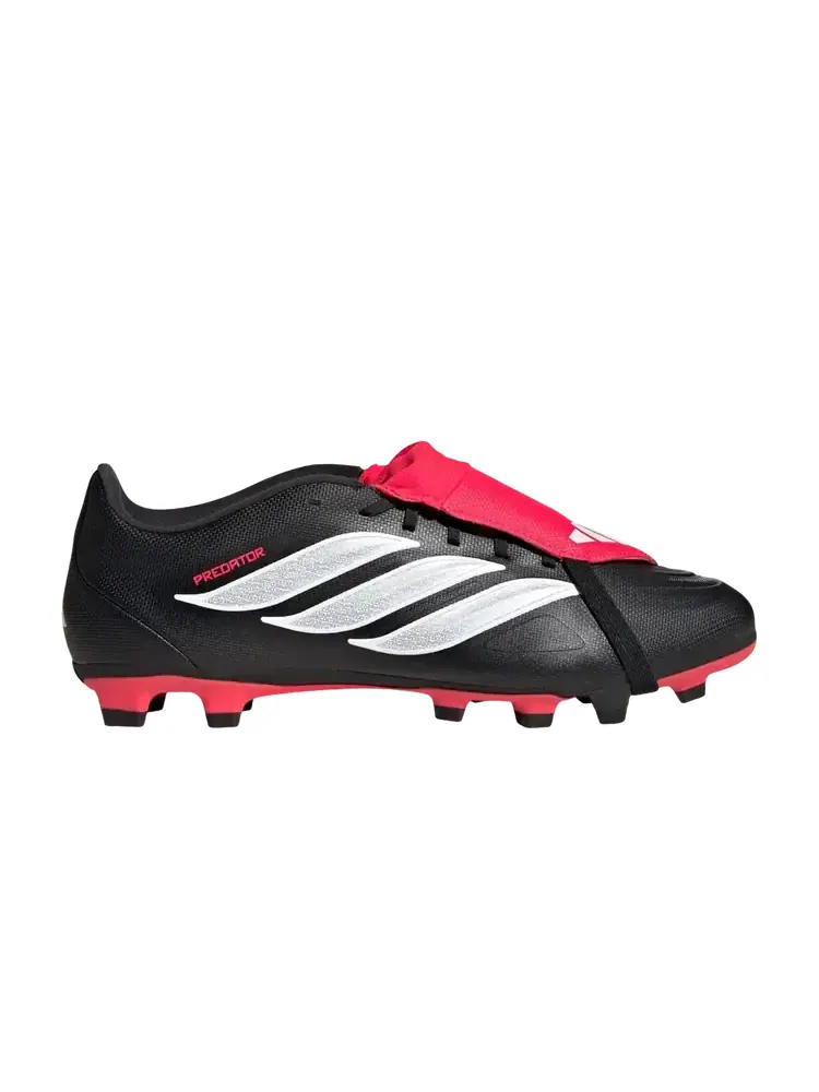 Футбольные бутсы Adidas Predator Club FG MG 'Core Black Cloud White Lucid Red' — изображение 1 из 1, черный