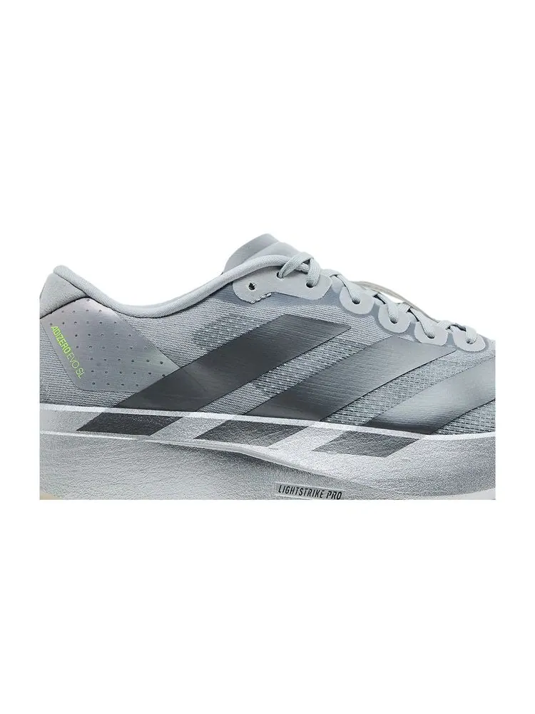 Кроссовки Adidas Adizero Evo SL 'Silver Metallic' — изображение 2 из 8, серебристый металлик