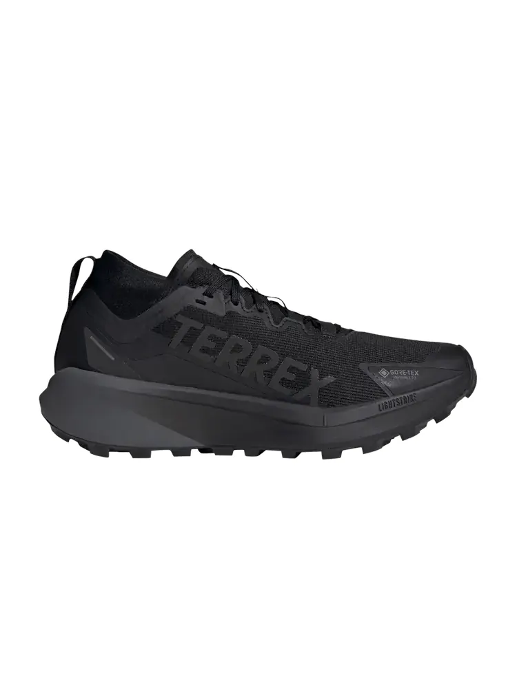 Кроссовки adidas Terrex Agravic Mid GORE-TEX 'Black Grey' — изображение 1 из 1, черный/черный/серый