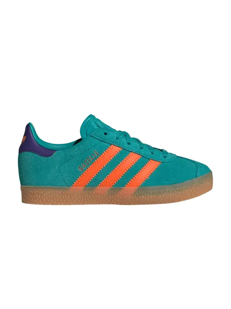 Кроссовки adidas Gazelle C 'Pure Teal Impact Orange' — изображение 1 из 1, оранжевый/фиолетовый