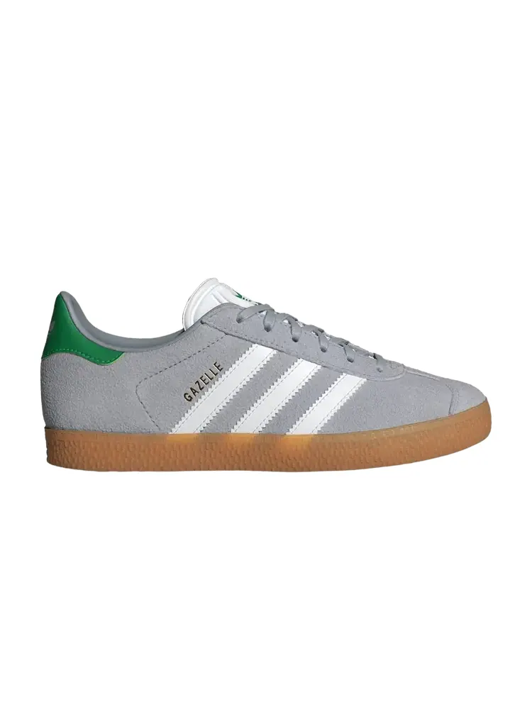 Кроссовки Adidas Gazelle J 'Silver Green' — изображение 1 из 1, серый