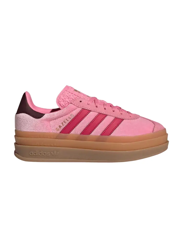 Кроссовки Adidas Gazelle Bold J 'Bliss Pink Maroon' — изображение 1 из 1, розовый