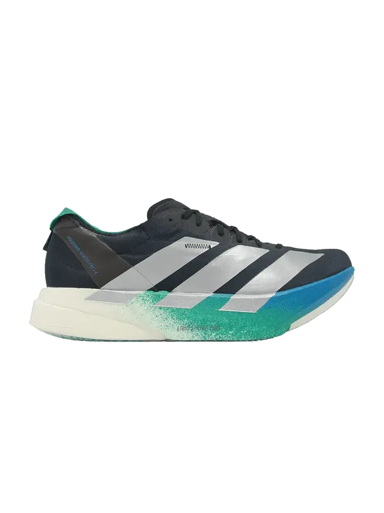 Кроссовки Adizero Adios Pro 4 'Black Silver Glory Green' — изображение 1 из 1
