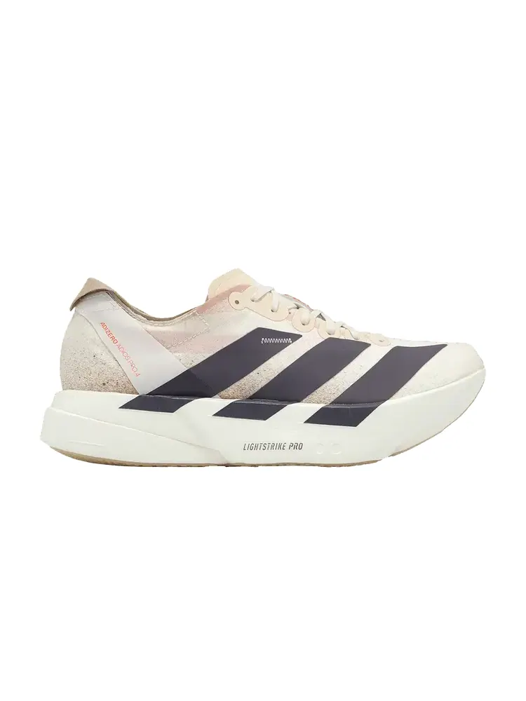 Кроссовки Adizero Adios Pro 4 'Chalk White Grey Strata' — изображение 1 из 1, белый серый