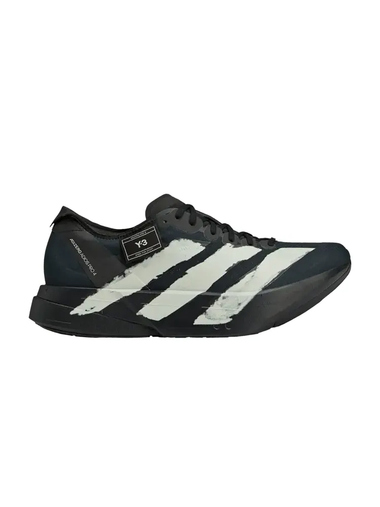 Кроссовки adidas Y-3 Adizero Adios Pro 4 'Black Off White' — изображение 1 из 1, черный/черный/белый