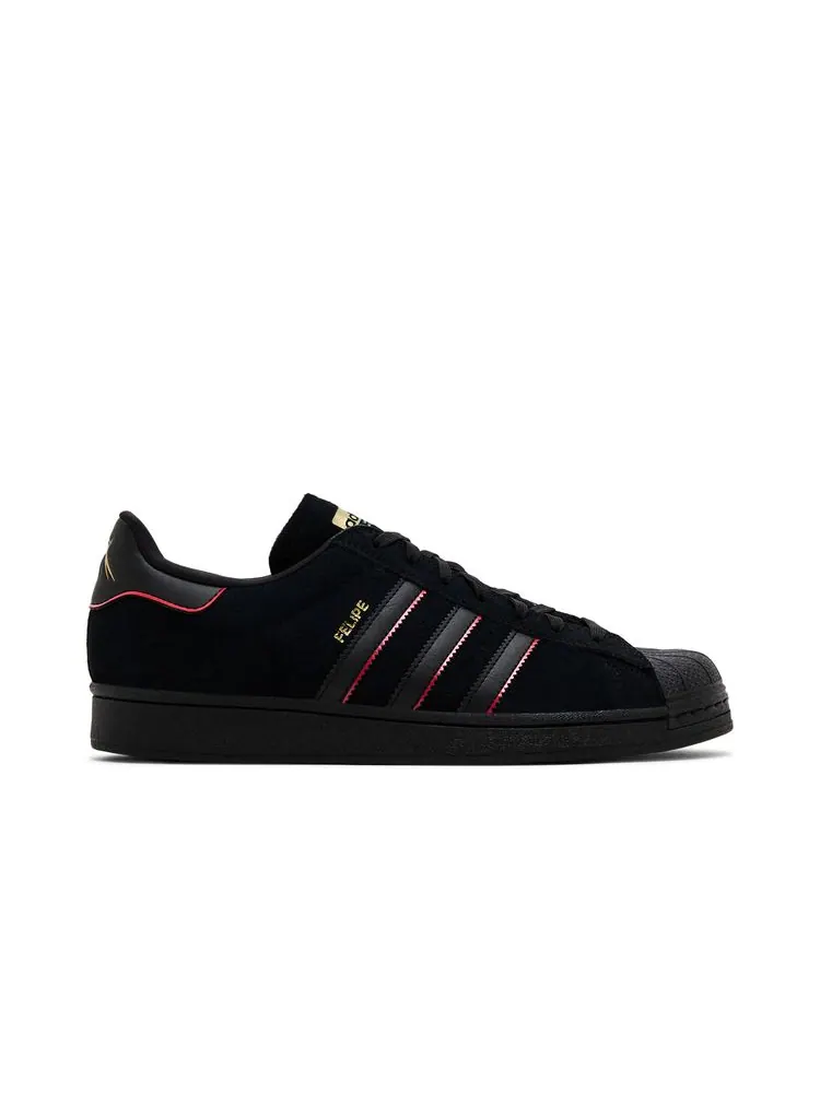 Кроссовки Felipe Gustavo x Superstar ADV 'Black Scarlet' — изображение 1 из 8, черный