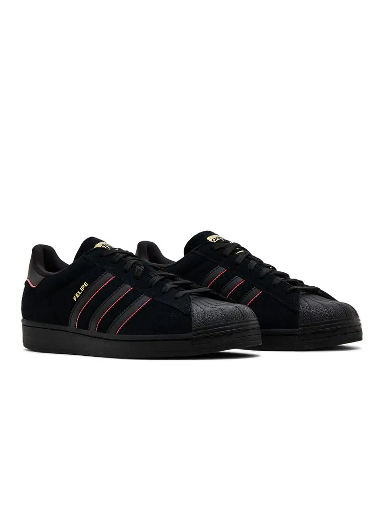 Кроссовки Felipe Gustavo x Superstar ADV 'Black Scarlet' — изображение 8 из 8, черный