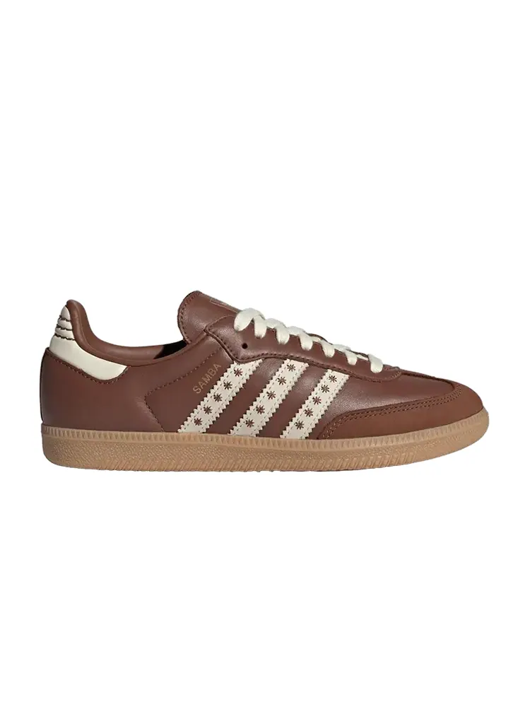 Кроссовки Adidas Wmns Samba OG 'Cloud White Preloved Brown Cream' — изображение 1 из 1, белый