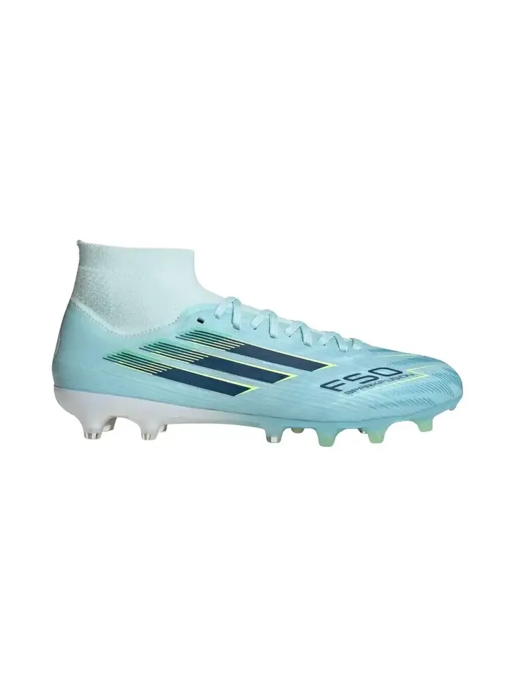 Adidas Wmns F50 Sparkfusion Pro Mid FG AG 'Almost Blue Dusky Petrol Hi-Res Yellow' — изображение 1 из 1, синий