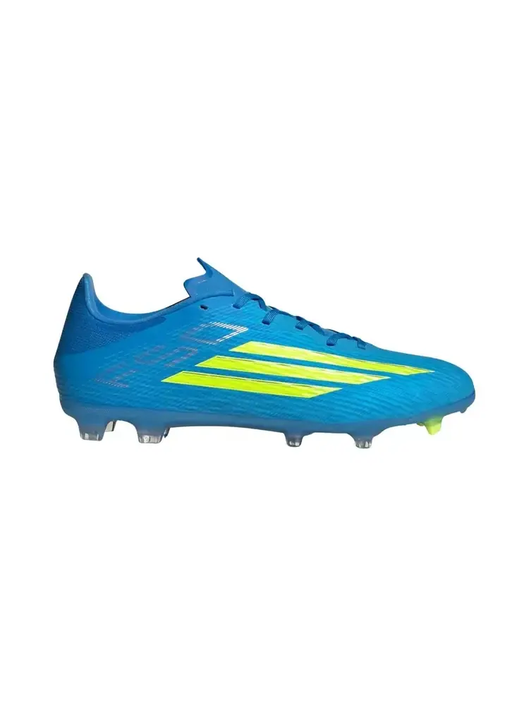 Футбольные бутсы Adidas F50 League FG MG 'Lucid Ray Blue Team Solar Yellow 2 Lucid Aquamarine' — изображение 1 из 1, синий