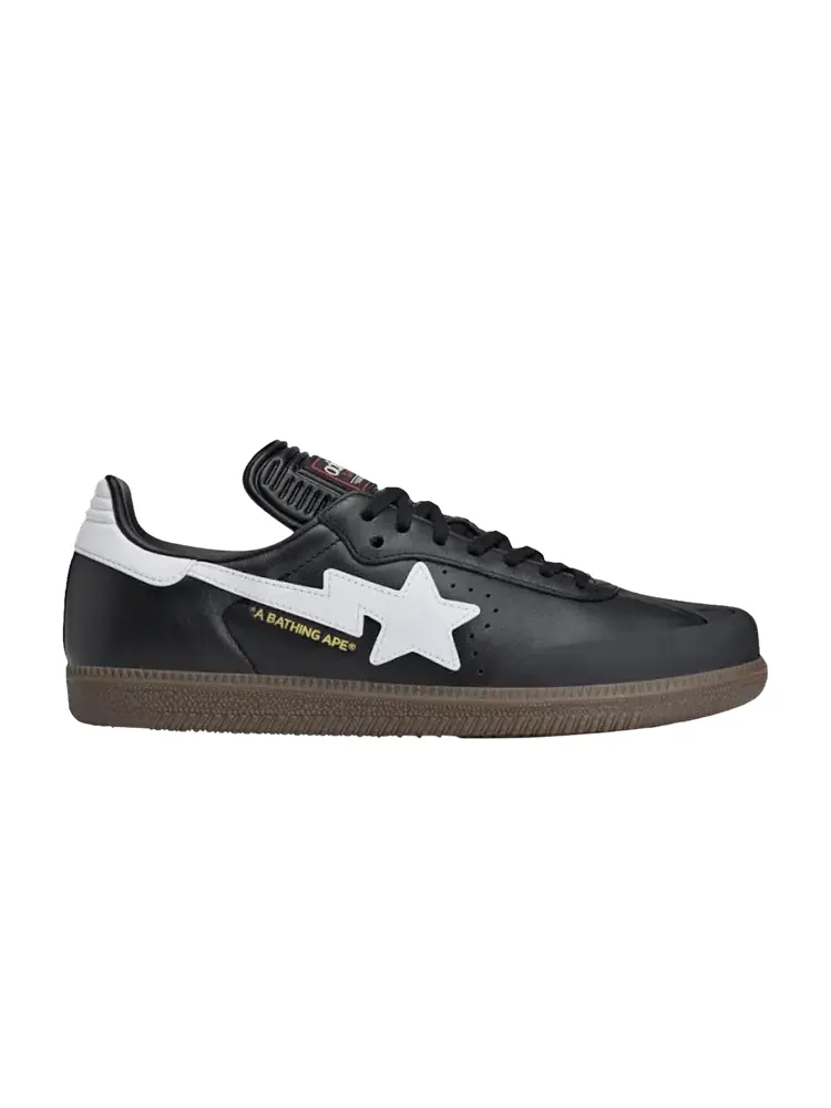 Кроссовки Adidas BAPE x Samba — изображение 1 из 1, черный белый