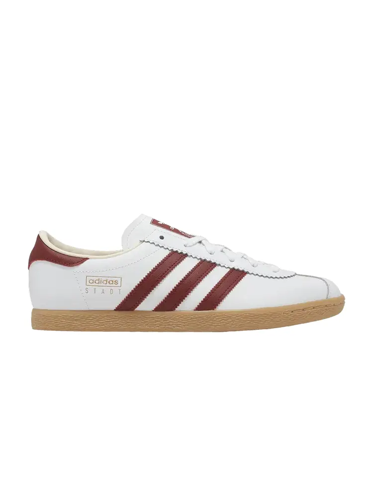 Кроссовки adidas Stadt 'Cream Collegiate Burgundy' — изображение 1 из 1, кремовый белый/бордовый