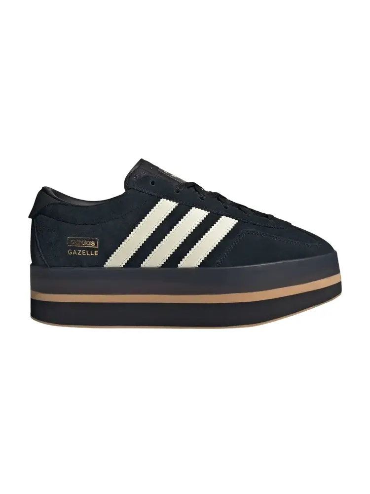 Кроссовки adidas Wmns Gazelle Stack Black Cream Gum — изображение 1 из 1, черный кремовый