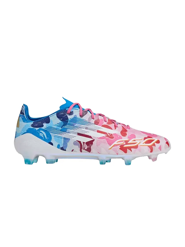 Кроссовки Adidas BAPE x Adizero F50 Elite FG — изображение 1 из 1, розовый