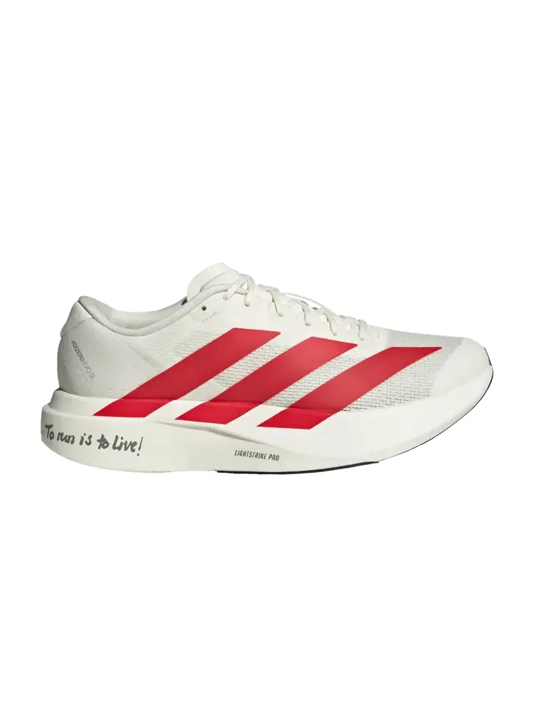 Кроссовки Adidas Adizero Evo SL, To Run is to Live! — изображение 1 из 1, белый