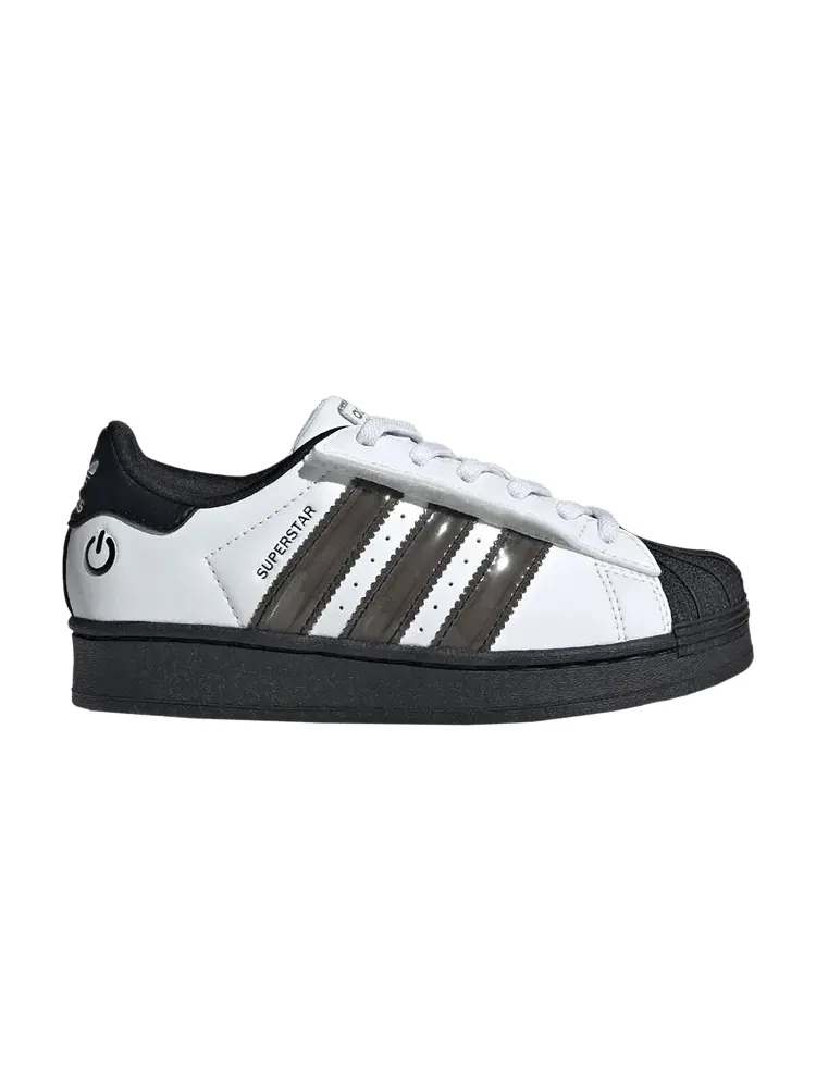 Кроссовки adidas Superstar Comfort Closure EL C 'Led Lights Stripes - White Black' — изображение 1 из 1, белый/черный/белый