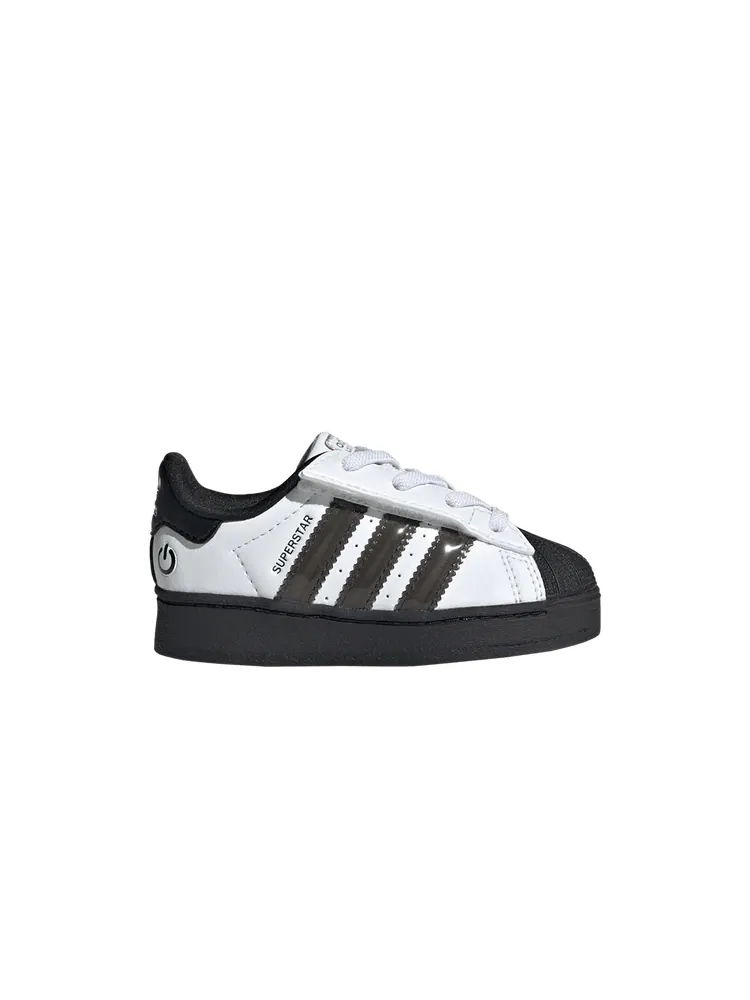 Кроссовки adidas Superstar Comfort Closure EL I 'Led Lights Stripes - White Black' — изображение 1 из 1, белый/черный/белый