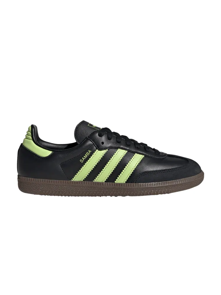 Кроссовки adidas Wmns Samba OG 'Black Pulse Lime Gum' — изображение 1 из 1, черный