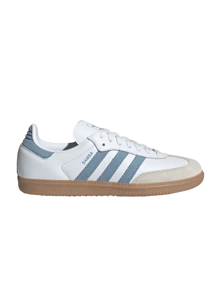 Кроссовки adidas Wmns Samba OG 'White Ash Blue Gum' — изображение 1 из 1, белый//синий