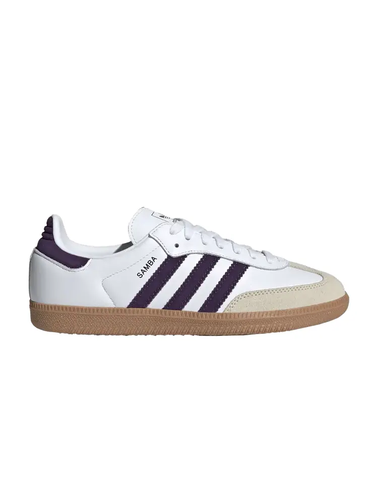 Кроссовки adidas Wmns Samba OG 'White Aurora Plum Gum' — изображение 1 из 1, белый