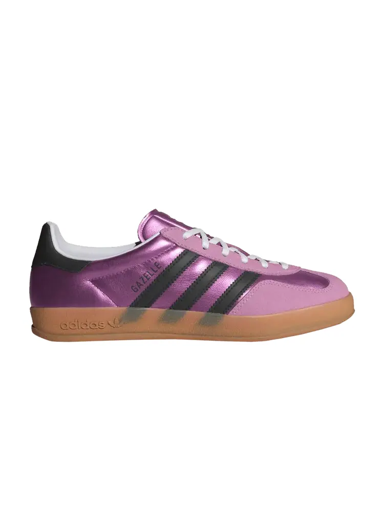 Кроссовки adidas Wmns Gazelle Indoor 'Bliss Lilac Metallic Gum' — изображение 1 из 1, черный/фиолетовый