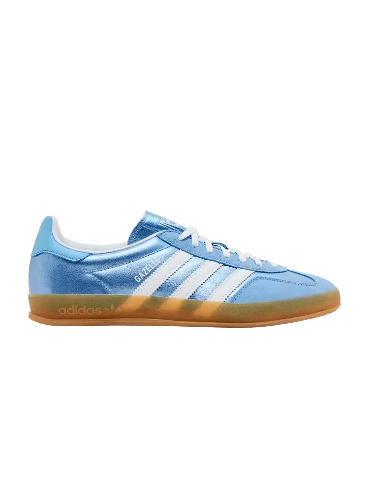 Кроссовки adidas Wmns Gazelle Indoor 'Blue Metallic Gum' — изображение 1 из 9, синий/белый