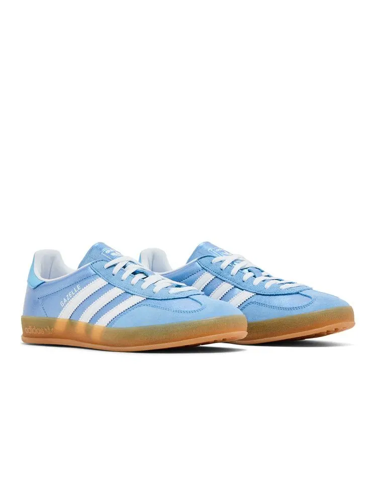 Кроссовки adidas Wmns Gazelle Indoor 'Blue Metallic Gum' — изображение 9 из 9, синий/белый