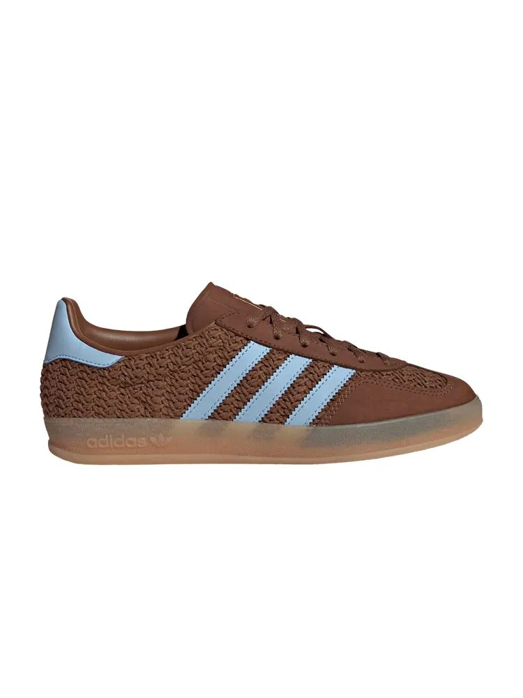 Кроссовки adidas Wmns Gazelle Indoor 'Crochet Pack - Preloved Brown' — изображение 1 из 1, коричневый/прозрачный