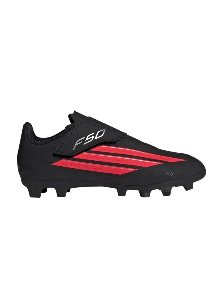 Детские кроссовки Adidas F50 Club FG MG Little Kid 'Core Black Lucid Red' — изображение 1 из 1, черный