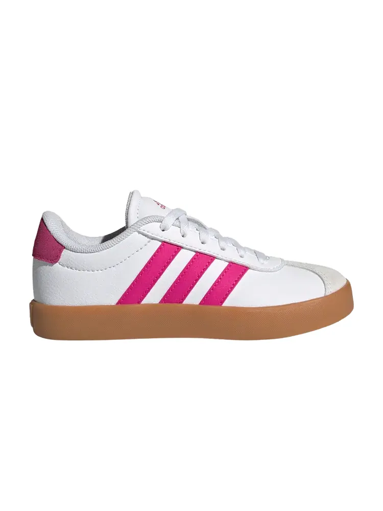 Кроссовки adidas VL Court 3.0 K 'White Shock Pink' — изображение 1 из 1, белый/розовый/белый