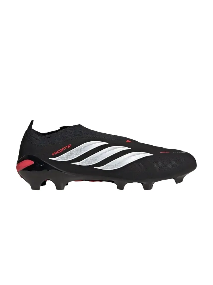Футбольные бутсы Adidas Predator League без шнурков — изображение 1 из 1, черный белый красный