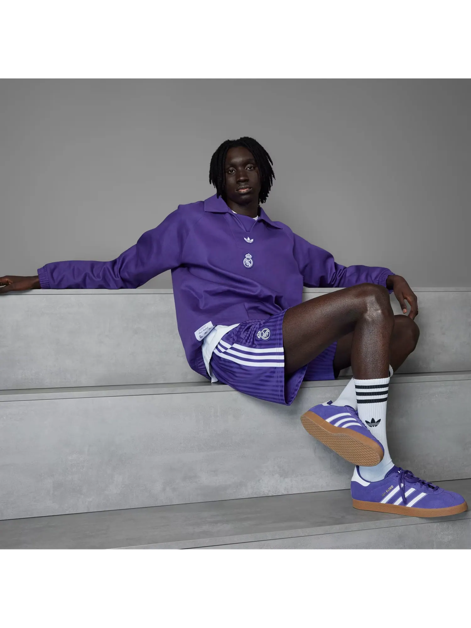 Кроссовки Adidas Gazelle Real Madrid Terrace Icons — изображение 6 из 7, фиолетовый