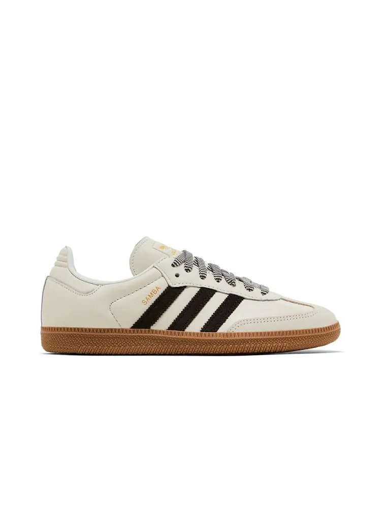 Кроссовки Wmns Samba OG 'Off White Dark Brown' — изображение 1 из 8, белый темный коричневый