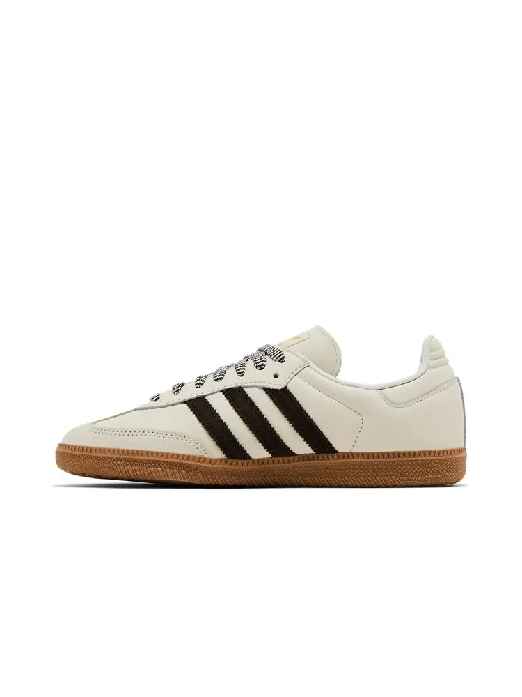Кроссовки Wmns Samba OG 'Off White Dark Brown' — изображение 3 из 8, белый темный коричневый