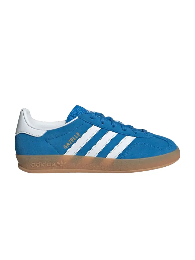 Кроссовки adidas Gazelle Indoor J 'Blue Bird Gum' — изображение 1 из 1, синий/белый