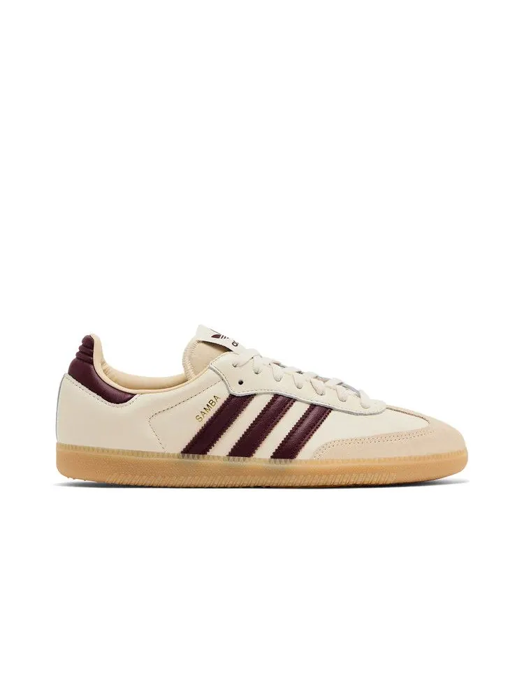 Кроссовки adidas Samba OG 'Wonder White Shadow Red Gum' — изображение 2 из 9, белый/красный