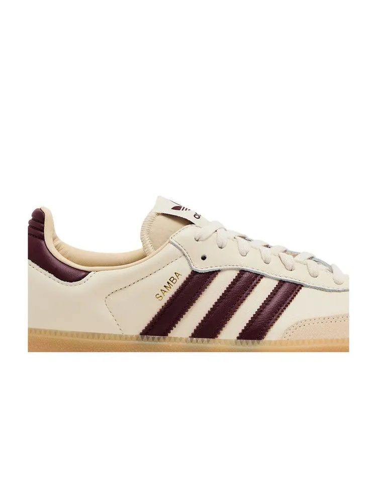 Кроссовки adidas Samba OG 'Wonder White Shadow Red Gum' — изображение 3 из 9, белый/красный