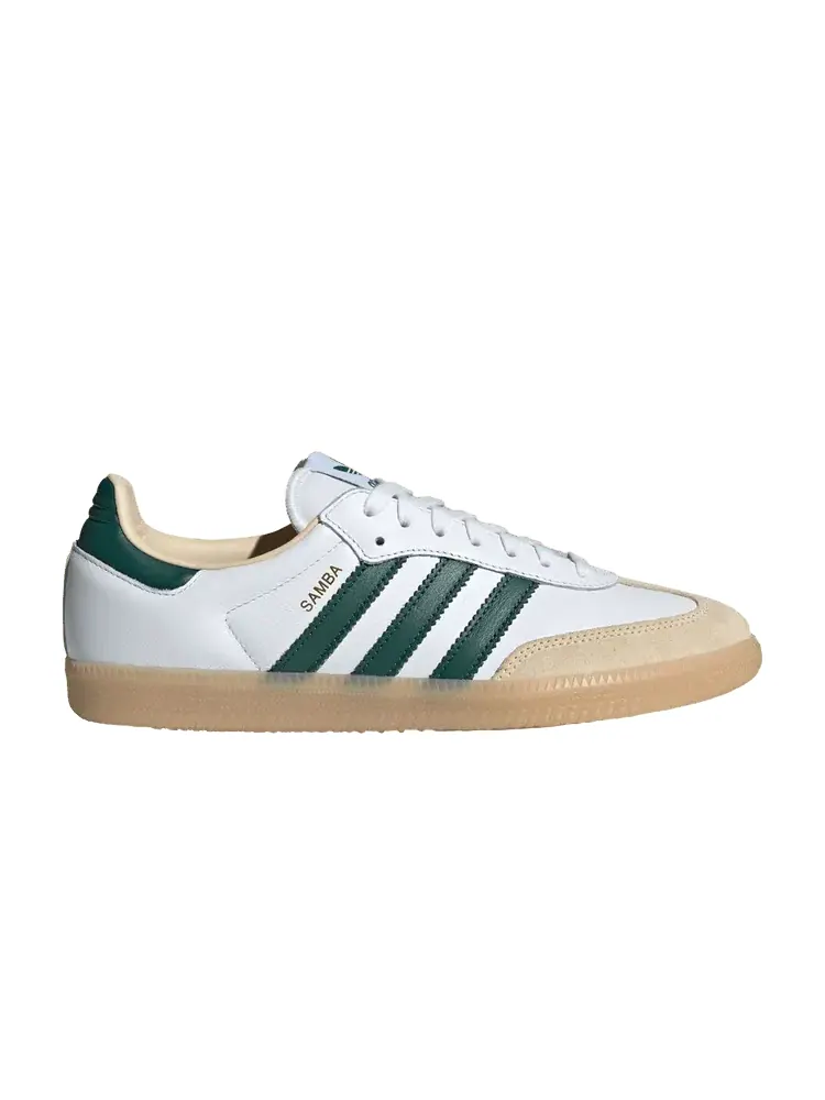 Кроссовки adidas Samba OG 'White Collegiate Green Gum' — изображение 1 из 1, белый/зеленый