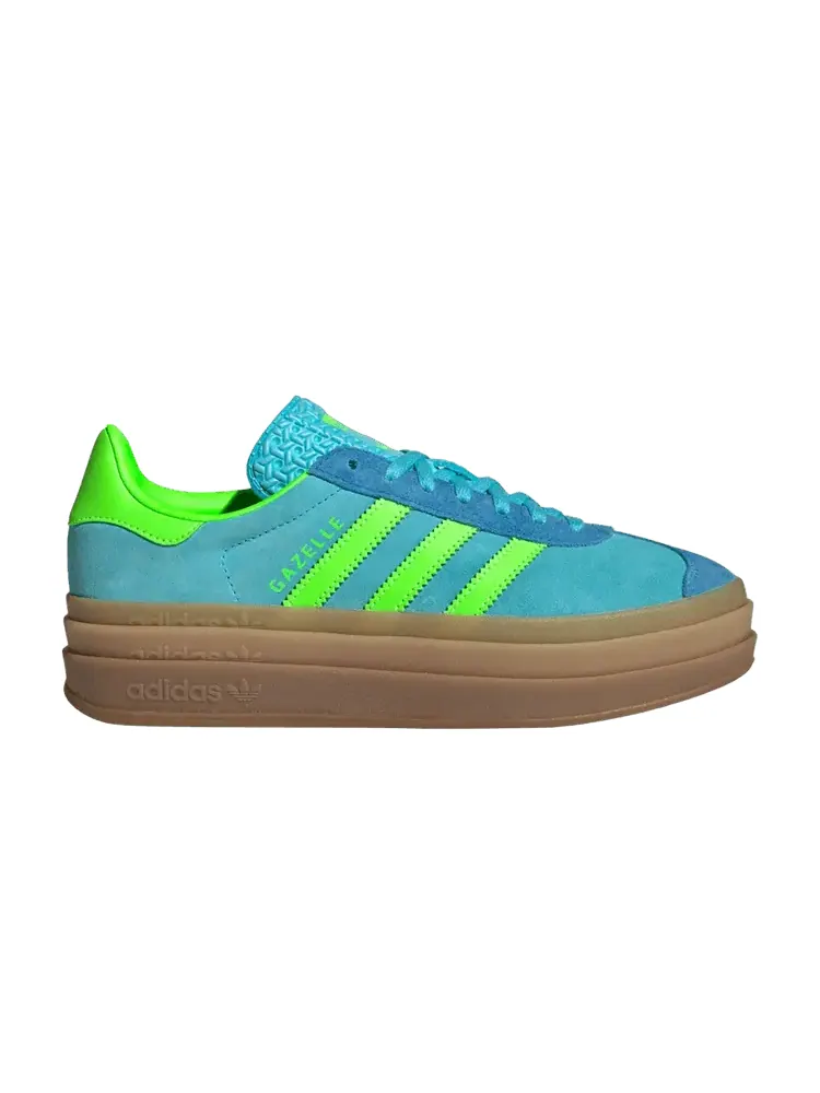 Кроссовки Adidas Wmns Gazelle Bold — изображение 1 из 1, синий зеленый